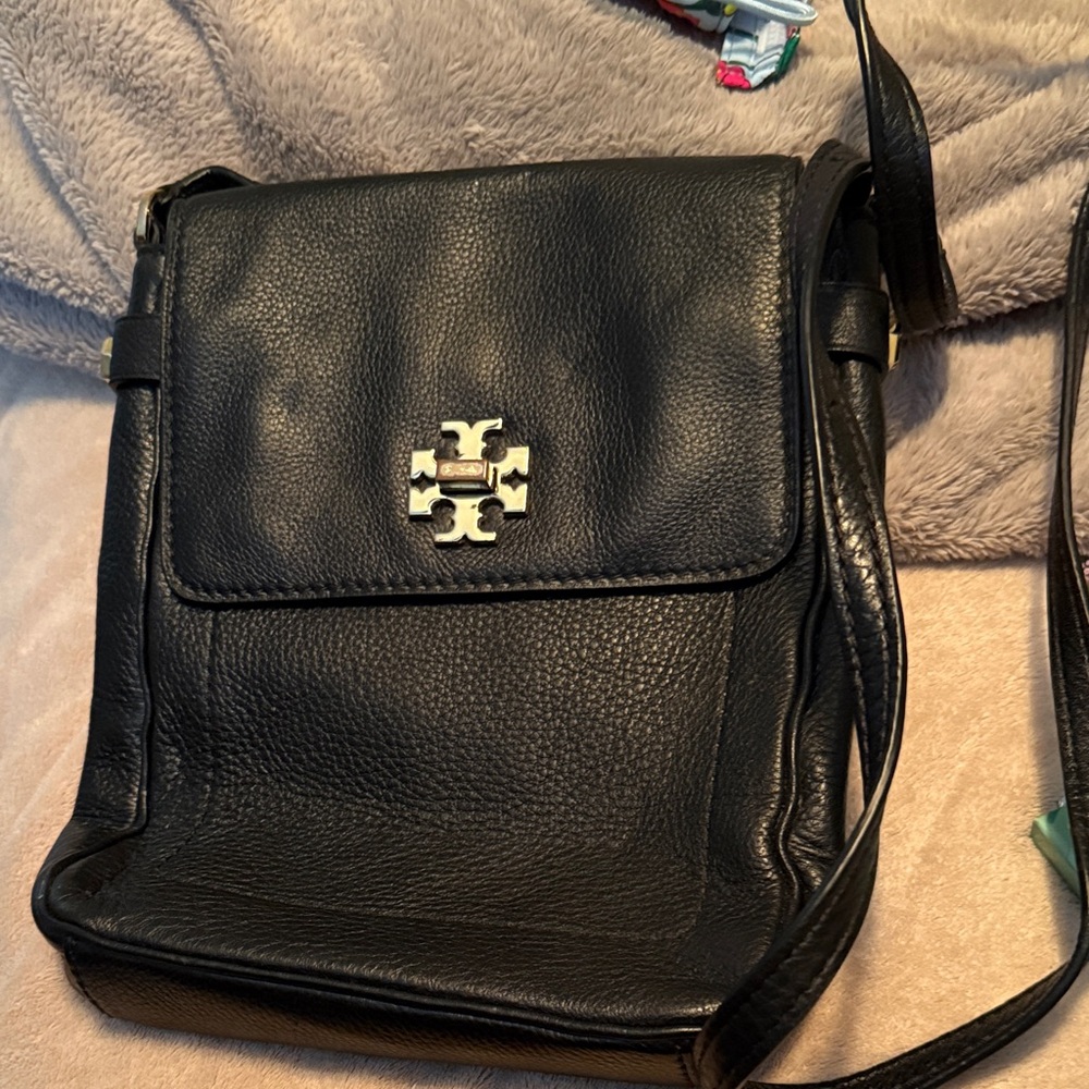 Tory Burch Black Leather Shoulder Bag